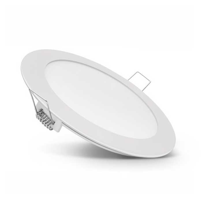 Φωτιστικό οροφής στρογγυλό panel Led χωνευτό 18watt Φυσικό λευκό