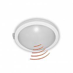 LED ΧΕΛΩΝΑ ΣΤΡΟΓΓΥΛΗ ΜΕ ΑΝΙΧΝ.ΚΙΝΗΣ. Φ213mm 15W 4000K IP64 ΛΕΥΚΟ