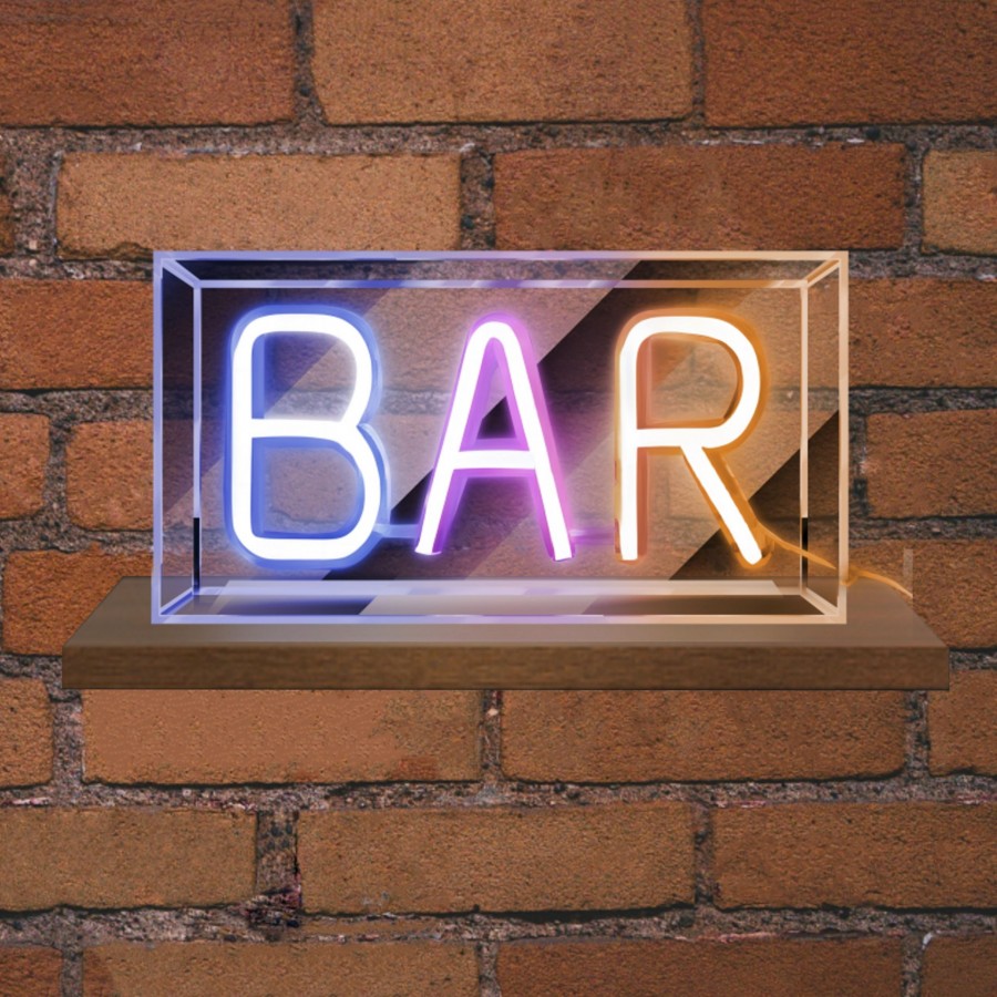 NEON LED STRIPS BAR NEON@TRANSPARENT FRAME|USB ΚΑΛΩΔΙΟ 1MT|5V
