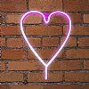 NEON LED STRIPS HEART NEON@BACKBOARD|USB ΚΑΛΩΔΙΟ 1MT|5V