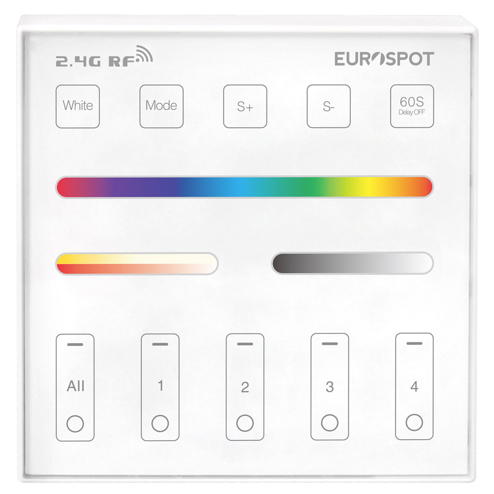 EuroSpot Επιτοίχιο RF 2.4GHz 3in1 Τηλεχειριστήριο  