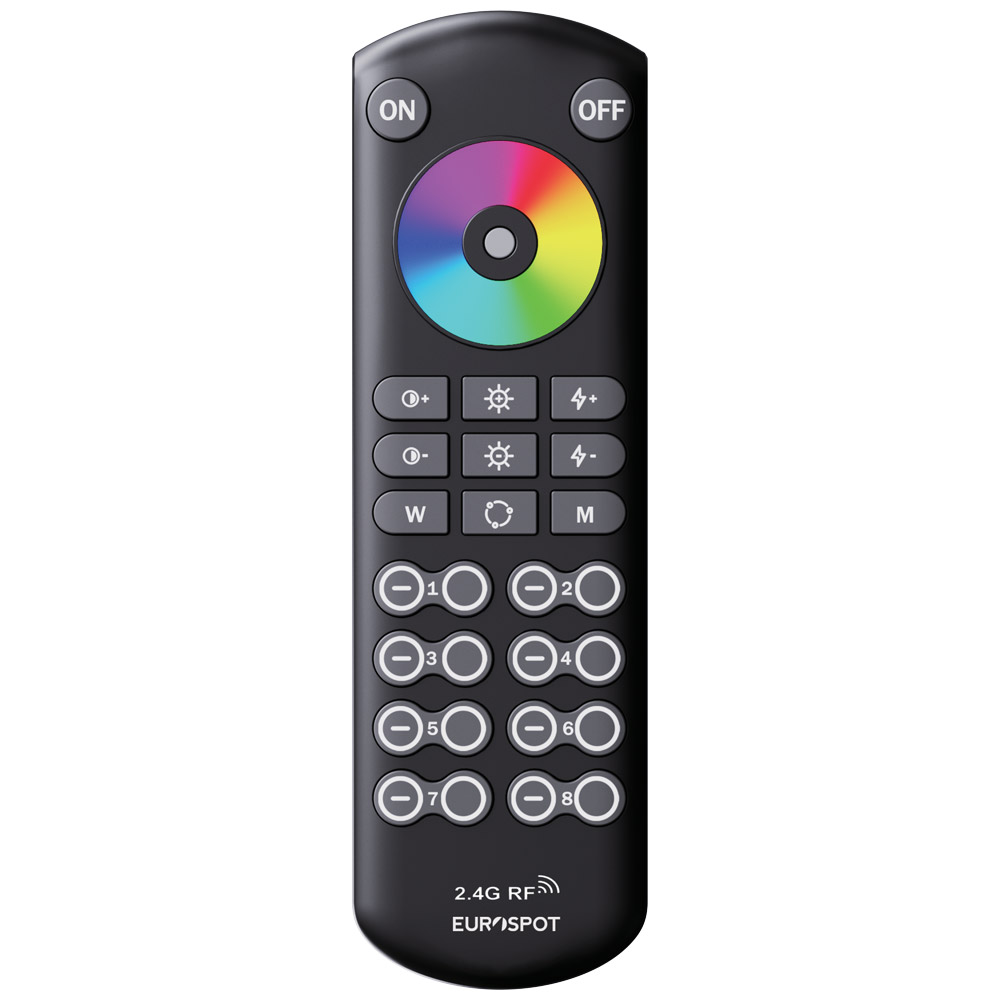 EuroSpot RF 2.4GHz 8Ζωνο Λευκό Τηλεχειριστήριο