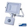 Προβολέας Led 10W Samsung Chip με Αισθητήρα Κίνησης άσπρο Σώμα Ψυχρό Λευκό 435