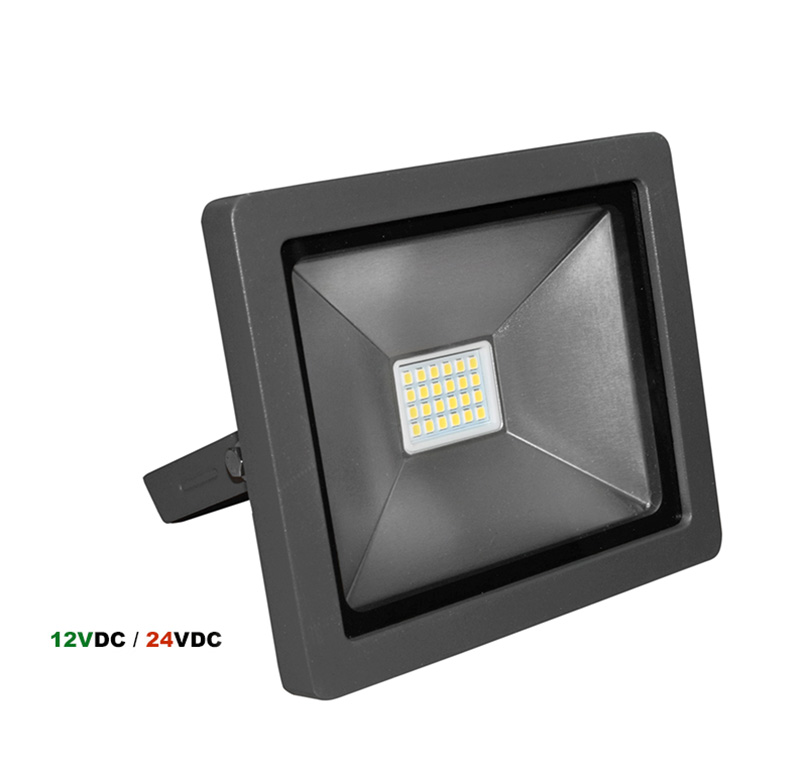 ΠΡΟΒΟΛ.LED-SMD slim 20W 12/24VDC 4000K ΛΕΥΚΟ IP65 ΑΝΘΡΑΚΙ