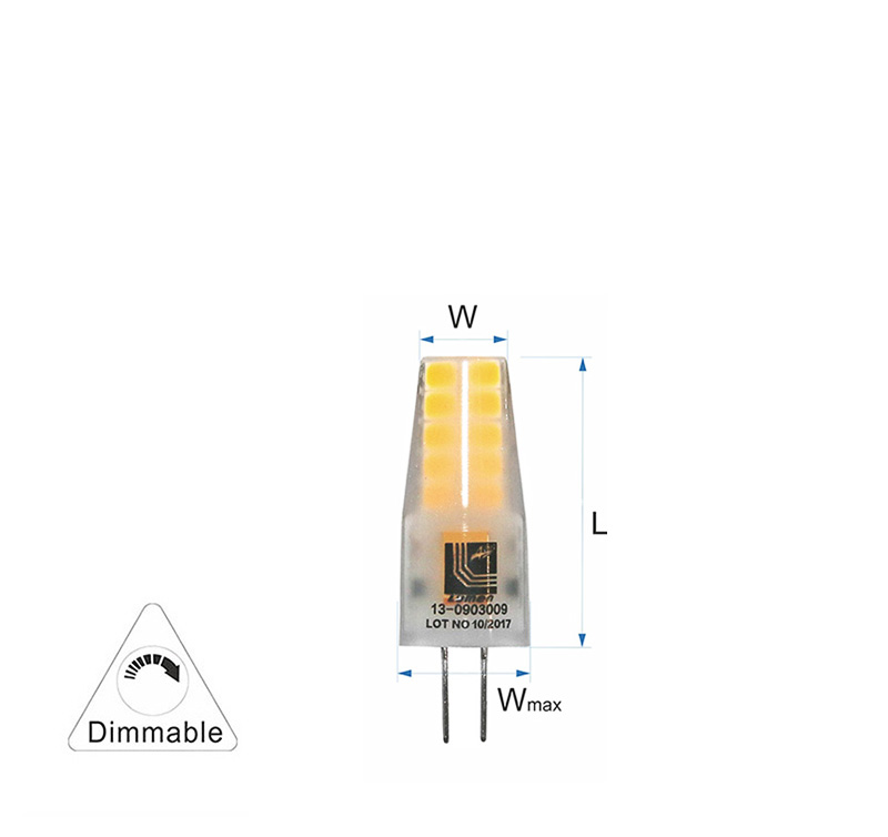 LED ΣΙΛΙΚΟΝΗΣ MAT G4 3W 12VAC/DC ΝΤΙΜΑΡΙΖΟΜΕΝΟ ΨΥΧΡΟ