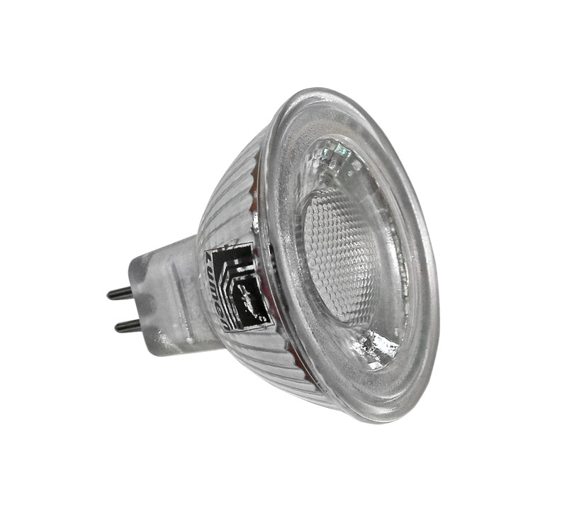LED SMD MR16 ΓΥΑΛΙΝΟ 5W 12VAC/DC 40° ΘΕΡΜΟ