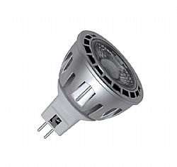 ED COB MR16 ΑΣΗΜΙ ΑΛΟΥΜΙΝΙΟ 7W 12VAC/DC 36° ΛΕΥΚΟ