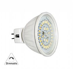 LED SMD MR16 ΚΕΡΑΜΙΚΟ 4W 12VAC/DC ΝΤΙΜΑΡΙΖ.100° ΘΕΡΜΟ