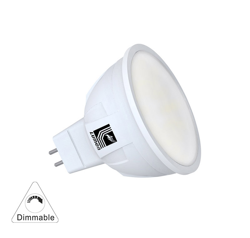 LED SMD MR16 (PA-TC) ΜΑΤ 6W 12VAC/DC 105° ΝΤΙΜΑΡ.ΨΥΧΡΟ