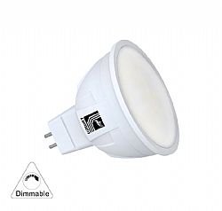 LED SMD MR16 (PA-TC) ΜΑΤ 6W 12VAC/DC 105° ΝΤΙΜΑΡ.ΛΕΥΚΟ