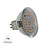 LED SMD MR16 ΓΥΑΛΙΝΟ 5W 12VAC/DC ΝΤΙΜΑΡΙΖ.110° ΘΕΡΜΟ