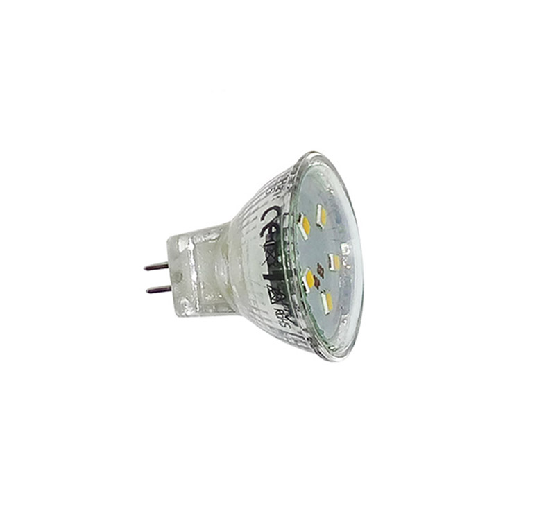 LED SMD MR11 ΓΥΑΛΙΝΟ 2W 12VAC/DC 105° ΨΥΧΡΟ