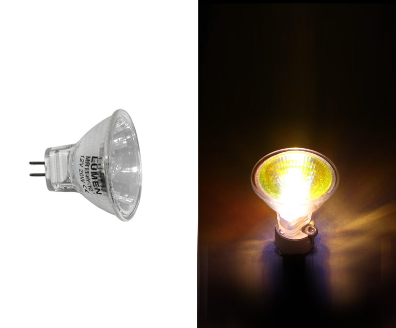 ΛΑΜΠΑ DICHROIC PAR11 12V 20W 38' ΚΙΤΡΙΝΗ