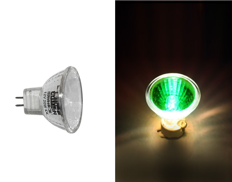 ΛΑΜΠΑ DICHROIC PAR11 12V 20W 38' ΠΡΑΣΙΝΗ