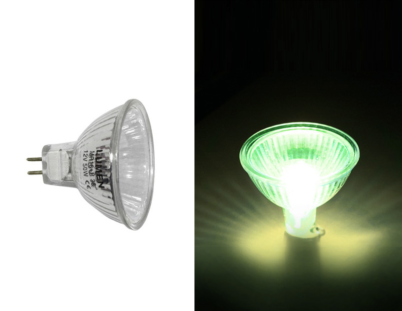 ΛΑΜΠΑ DICHROIC PAR16 12V 50W 38' ΠΡΑΣΙΝΗ