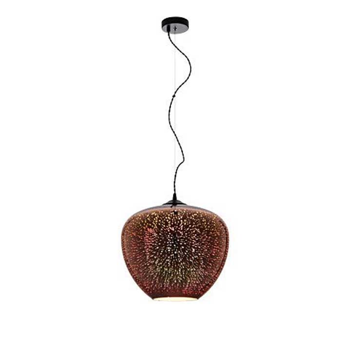 Φωτιστικό Κρεμαστό 3D Γυαλί 